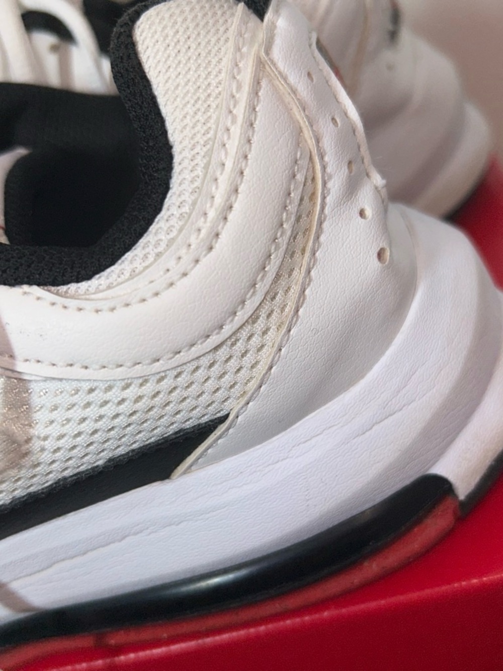 Nike Kids White, Red & Black Low-Top Sneakers - Picture 2 of 5